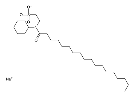 sodium,2-[cyclohexyl(octadecanoyl)amino]ethanesulfonate结构式