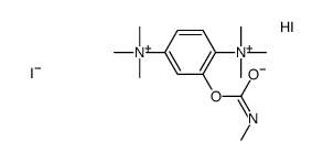 trimethyl-[2-(methylcarbamoyloxy)-4-(trimethylazaniumyl)phenyl]azanium,diiodide Structure