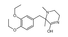 3-[(3,4-diethoxyphenyl)methyl]-3,4-dimethylpiperazin-2-one结构式