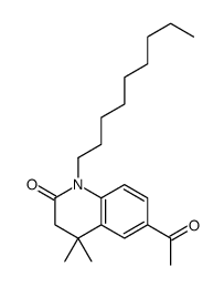 6-acetyl-4,4-dimethyl-1-nonyl-3H-quinolin-2-one Structure