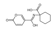 1-[(6-oxopyran-3-carbonyl)amino]cyclohexane-1-carboxylic acid Structure