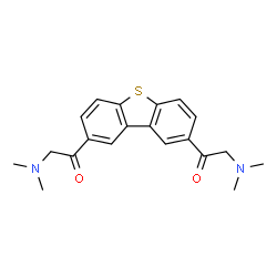 Ethanone, 1,1'-(2,8-dibenzothiophenediyl)bis[2-(dimethylamino)- Structure