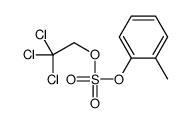 (2-methylphenyl) 2,2,2-trichloroethyl sulfate Structure