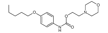 2-morpholin-4-ylethyl N-(4-pentoxyphenyl)carbamate Structure