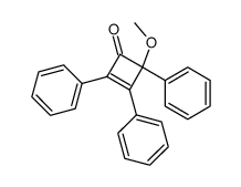 4-methoxy-2,3,4-triphenylcyclobut-2-enone结构式