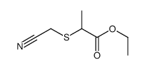 ethyl 2-(cyanomethylsulfanyl)propanoate Structure