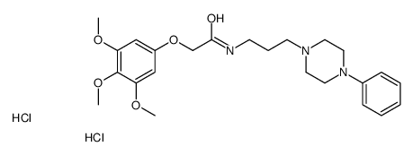 N-[3-(4-phenylpiperazin-1-yl)propyl]-2-(3,4,5-trimethoxyphenoxy)acetamide,dihydrochloride Structure