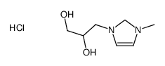 3-(3-methyl-1,2-dihydroimidazol-1-ium-1-yl)propane-1,2-diol,chloride Structure