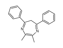 2,3-dimethyl-5,7-diphenyl-6H-1,4-diazepine结构式