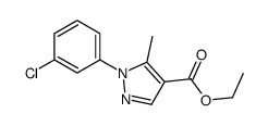 ethyl 1-(3-chlorophenyl)-5-methylpyrazole-4-carboxylate Structure