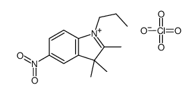 2,3,3-trimethyl-5-nitro-1-propylindol-1-ium,perchlorate Structure