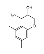 1-Amino-3-(3,5-dimethylphenoxy)-2-propanol结构式