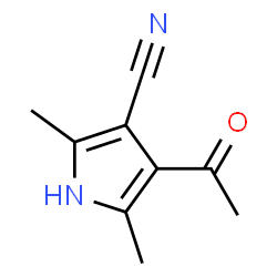 1H-Pyrrole-3-carbonitrile, 4-acetyl-2,5-dimethyl- (9CI) Structure