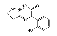 hydroxy-[(2-hydroxyphenyl)-(1H-1,2,4-triazol-5-ylamino)methyl]-oxophosphanium Structure