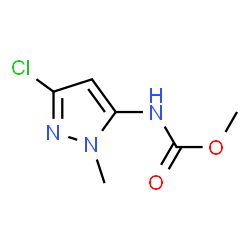 Carbamic acid,(3-chloro-1-methyl-1H-pyrazol-5-yl)-,methyl ester (9CI) Structure