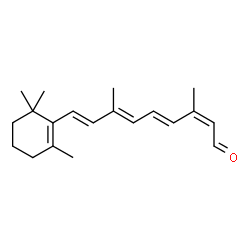 (2Z,4E,6E,8E)-3,7-dimethyl-9-(2,6,6-trimethyl-1-cyclohexenyl)nona-2,4,6,8-tetraenal picture