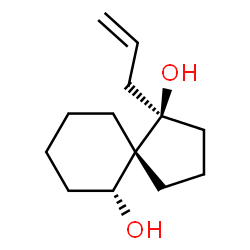 Spiro[4.5]decane-1,6-diol, 1-(2-propenyl)-, (1R,5R,6R)-rel- (9CI) Structure