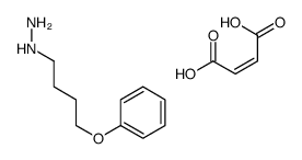 (Z)-4-hydroxy-4-oxobut-2-enoate,(4-phenoxybutylamino)azanium结构式