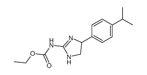 [4-(4-isopropyl-phenyl)-4,5-dihydro-1H-imidazol-2-yl]-carbamic acid ethyl ester结构式