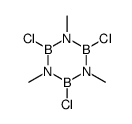 2,4,6-trichloro-1,3,5-trimethyl-1,3,5,2,4,6-triazatriborinane Structure