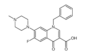 1-benzyl-6-fluoro-7-(4-methyl-piperazin-1-yl)-4-oxo-1,4-dihydro-quinoline-3-carboxylic acid结构式