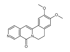 2,3-dimethoxy-5,6-dihydro-8H-isoquino[2,1-b][2,7]naphthyridin-8-one结构式