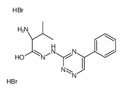 (2S)-2-amino-3-methyl-N'-(5-phenyl-1,2,4-triazin-3-yl)butanehydrazide,dihydrobromide Structure