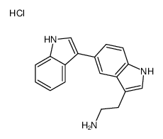 2-[5-(1H-indol-3-yl)-1H-indol-3-yl]ethanamine,hydrochloride结构式