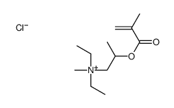 diethylmethyl[2-[(2-methyl-1-oxoallyl)oxy]propyl]ammonium chloride structure