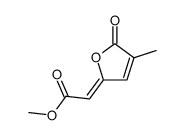 (Z)-4-(methoxycarbonylmethylene)-2-methylbut-2-en-4-olide结构式