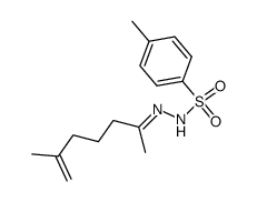 6-methyl-6-hepten-2-one tosylhydrazone Structure