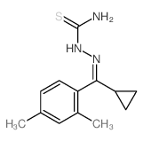 Hydrazinecarbothioamide,2-[cyclopropyl(2,4-dimethylphenyl)methylene]- structure