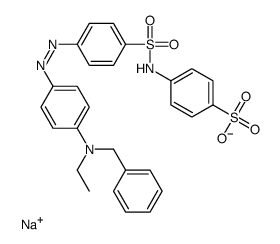 4-[[[4-[[4-[Ethyl(phenylmethyl)amino]phenyl]azo]phenyl]sulfonyl]amino]benzenesulfonic acid sodium salt结构式
