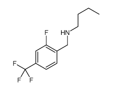 N-[[2-fluoro-4-(trifluoromethyl)phenyl]methyl]butan-1-amine Structure