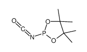 2-ISOCYANATO-4,4,5,5-TETRAMETHYL-[1,3,2]-DIOXAPHOSPHOLANE结构式