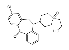 2-[4-(3-chloro-11-oxo-5,6-dihydrobenzo[b][1]benzothiepin-6-yl)-1-oxidopiperazin-1-ium-1-yl]ethanol Structure