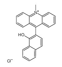 9-(1-hydroxynaphthalen-2-yl)-10-methylacridin-10-ium chloride结构式
