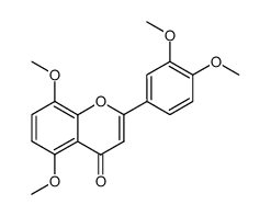 2-(3,4-dimethoxy-phenyl)-5,8-dimethoxy-chromen-4-one结构式