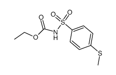 (4-methylsulfanyl-benzenesulfonyl)-carbamic acid ethyl ester Structure