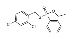 Phenyl-phosphonothioic acid S-(2,4-dichloro-benzyl) ester O-ethyl ester结构式