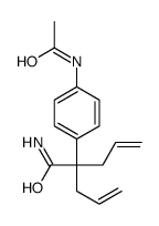 2-(4-acetamidophenyl)-2-prop-2-enylpent-4-enamide结构式