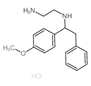 1,2-Ethanediamine,N1-[1-(4-methoxyphenyl)-2-phenylethyl]-, hydrochloride (1:2)结构式