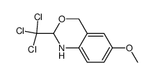 1,2-dihydro-6-methoxy-2-trichloromethyl-4H-benzo[d]-[1,3]-oxazine结构式