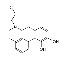 (6aR)-6-(2-chloroethyl)-5,6,6a,7-tetrahydro-4H-dibenzo[de,g]quinoline-10,11-diol结构式