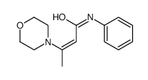 3-morpholin-4-yl-N-phenylbut-2-enamide Structure
