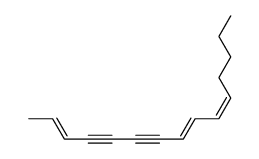 (2E,8E,10Z)-2,8,10-Pentadecatriene-4,6-diyne结构式