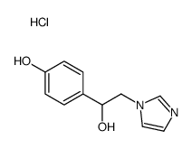 4-(1-hydroxy-2-imidazol-1-ylethyl)phenol,hydrochloride结构式