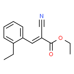 2-Propenoicacid,2-cyano-3-(2-ethylphenyl)-,ethylester(9CI) structure