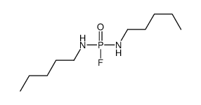 N-[fluoro-(pentylamino)phosphoryl]pentan-1-amine结构式