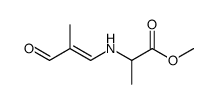 methyl (2-methyl-3-oxoprop-1-en-1-yl)alaninate结构式